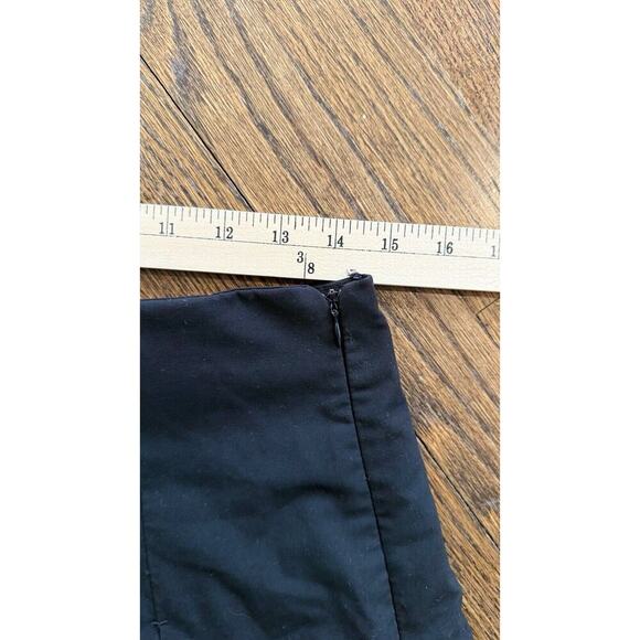 Black Zara Flared Pleated Mini Skirt Skort Preppy Size Small black 1702 - Picture 8 of 8